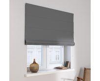 Dekoria Římská roleta Capri, grafit, Blackout FR Premium, 269-29
