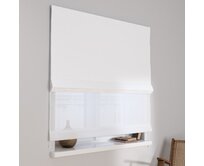 Dekoria Římská roleta Duo, bílý, Blackout FR Premium, 269-26