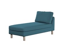 Dekoria Potah na šezlong IKEA Karlstad samostatný, krátký, tmavě modrá, Potah na šezlong Karlstad samostatný, Living II, 162-38