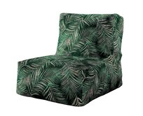 Dekoria Vakové křeslo s výběrem látky, stylizované palmové listy na zeleném podkladu, 67 x 31 x 75 cm, Velvet, 704-21