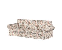 Dekoria Potah na pohovku IKEA Ektorp 3-místná rozkládací, NOVÝ MODEL 2013, oranžovo-zelená, Ektorp 3-m rozkládací, od 2013, Cosy Home, 145-12