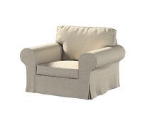 Dekoria Potah na křeslo IKEA Ektorp, šedobežová, křeslo Ektorp, Amsterdam, 704-52