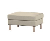 Dekoria Potah na podnožku IKEA Karlstad, šedobežová, potah na podnožku Karlstad, Amsterdam, 704-52