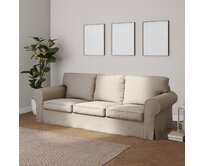 Dekoria Potah na pohovku IKEA Ektorp 3-místná rozkládací, NOVÝ MODEL 2013, šedobežová, Ektorp 3-m rozkládací, od 2013, Amsterdam, 704-52