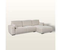 Dekoria Pohovka Silkeborg crème white pravostranná, 305x105x85 cm,