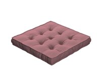 Dekoria Sedák Kuba s úchytem 40x40x6cm nebo 50x50x10cm, matně růžová, 50 x 50 x 10 cm, Cotton Panama, 702-43
