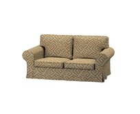 Dekoria Potah na pohovku IKEA Ektorp 2-místná, rozkládací, STARÝ MODEL, mocca, pohovka Ektorp 2-místná rozkládací, Cosy Home, 144-80
