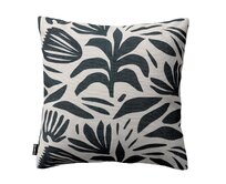 Dekoria Kinga - potah na polštář jednoduchý, rostlinný motiv na krémovém podkladu, 43 x 43 cm, Botanic Viscose, 145-21