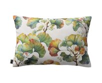 Dekoria Kinga - potah na polštář jednoduchý obdélníkový, vícebarevné květy na bílém podkladu, 47 x 28 cm, Botanic Viscose, 145-18