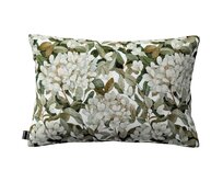 Dekoria Kinga - potah na polštář jednoduchý obdélníkový, zelené listy na bílém podkladu, 47 x 28 cm, Botanic Viscose, 145-20