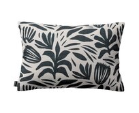 Dekoria Kinga - potah na polštář jednoduchý obdélníkový, rostlinný motiv na krémovém podkladu, 60 x 40 cm, Botanic Viscose, 145-21