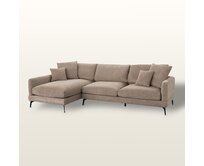 Dekoria Pohovka Odense beige, 290x95x90 cm,