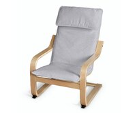 Dekoria Sedák na dětské křeslo IKEA Poäng, světle šedý melanž, Poäng - dětské křeslo, Amsterdam, 704-45