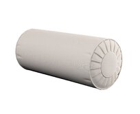 Dekoria Válec s čelními záložkami, stříbrošedá, Ø 20 x 50 cm, Cotton Panama, 702-45