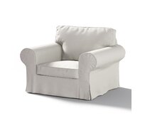 Dekoria Potah na křeslo IKEA Ektorp, stříbrošedá, křeslo Ektorp, Cotton Panama, 702-45