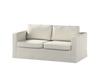 Dekoria Potah na pohovku IKEA  Karlstad 2-místná , nerozkládací, dlouhý, stříbrošedá, pohovka Karlstad 2-místná, Cotton Panama, 702-45