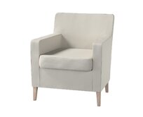 Dekoria Potah na křeslo IKEA Karlstad, stříbrošedá, Potah na křeslo Karlstad, Cotton Panama, 702-45