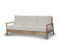Dekoria Potah na pohovku IKEA  Lillberg 3-místná nerozkládací, stříbrošedá, pohovka Lillberg 3-místná, Cotton Panama, 702-45
