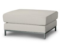 Dekoria Potah na podnožku Kramfors, stříbrošedá, podnožka Kramfors, Cotton Panama, 702-45