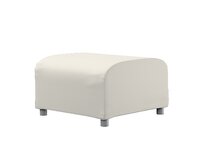 Dekoria Potah na podnožku Klippan, stříbrošedá, podnožka Klippan, Cotton Panama, 702-45