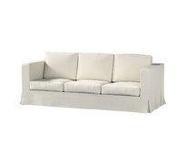 Dekoria Potah na pohovku IKEA  Karlanda 3-místná nerozkládací, dlouhý, stříbrošedá, pohovka Karlanda 3-místná, Cotton Panama, 702-45