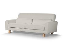 Dekoria Potah na pohovku IKEA Nikkala krátký, stříbrošedá, potah na pohovku Nikkala -krátký, Cotton Panama, 702-45