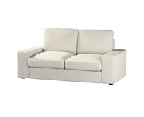 Dekoria Potah na pohovku Kivik 2-místná nerozkládací, stříbrošedá, Pohovka Kivik 2-místná, Cotton Panama, 702-45