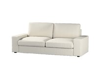 Dekoria Potah na pohovku Kivik 3-místná nerozkládací, stříbrošedá, Pohovka Kivik 3-místná, Cotton Panama, 702-45