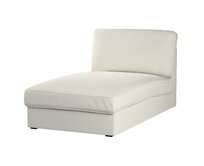 Dekoria Potah na lenošku Kivik, stříbrošedá, Šezlong Kivik, Cotton Panama, 702-45