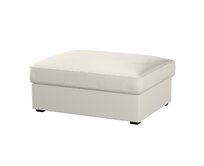Dekoria Potah na podnožku Kivik, stříbrošedá, Podnožka Kivik, Cotton Panama, 702-45