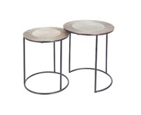 Dekoria Sada 2 ks stolků Bellini, ⌀37/42 x 52/59 cm