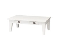 Dekoria Lavice Milton bílá 130x75x45cm, 130 x 73 x 45 cm