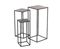 Dekoria Sada stolků Denny 3 ks., 20/25/30 cm x 50/60/70 cm 