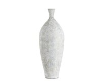 Dekoria Váza Dafni 30x79cm white grey, 30 x 79 cm 