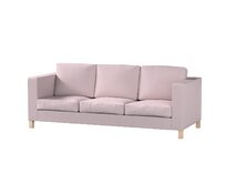 Dekoria Potah na pohovku IKEA  Karlanda 3-místná nerozkládací, krátký, pastelově růžový melanž, pohovka Karlanda 3-místná, Amsterdam, 704-51