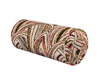 Dekoria Válec s čelními záložkami, červeno-zelená, Ø 20 x 50 cm, Cosy Home, 145-32