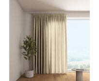 Dekoria Závěs s řasící páskou, tmavě béžová, Alara Premium, 145-01