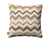 Dekoria Kinga - potah na polštář jednoduchý, béžovo-olivová, 43 x 43 cm, Cosy Home, 145-39