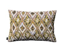 Dekoria Kinga - potah na polštář jednoduchý obdélníkový, béžovo-olivová, 60 x 40 cm, Cosy Home, 145-37