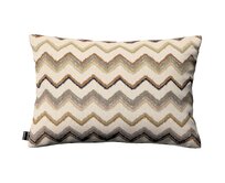 Dekoria Kinga - potah na polštář jednoduchý obdélníkový, béžovo-olivová, 60 x 40 cm, Cosy Home, 145-39