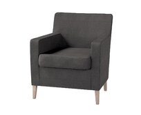Dekoria Potah na křeslo IKEA Karlstad, grafitová, Potah na křeslo Karlstad, Etna, 705-35