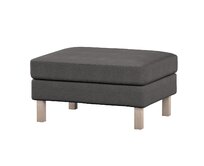 Dekoria Potah na podnožku IKEA Karlstad, grafitová, potah na podnožku Karlstad, Etna, 705-35