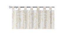 Dekoria Krátký závěs na poutkách, akantové listy v barvě ecru, 130 x 40 cm, Christmas, 144-93