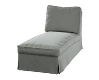 Dekoria Potah na lenošku Ektorp volně stojící - jednoduchý styl, šedá, szezlong Ektorp wolnostojący, Living Velvet, 704-58