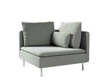 Dekoria Potah na rohový díl Söderhamn, šedá, rohový díl Söderhamn, Living Velvet, 704-58