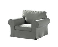 Dekoria Potah na křeslo IKEA Ektorp, šedá, křeslo Ektorp, Living Velvet, 704-58