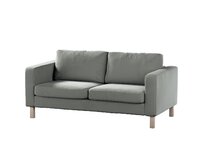 Dekoria Potah na pohovku IKEA  Karlstad 2-místná, nerozkládací, krátký, šedá, pohovka Karlstad 2-místná, Living Velvet, 704-58