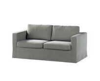 Dekoria Potah na pohovku IKEA  Karlstad 2-místná , nerozkládací, dlouhý, šedá, pohovka Karlstad 2-místná, Living Velvet, 704-58