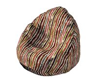 Dekoria Sedací vak s volbou látky - 3 velikosti, červeno-zelená, Ø80 x 115 cm, Cosy Home, 145-40