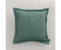 Dekoria Mona - potah na polštář hladký lem po obvodu, zelená melanž, 45 x 45 cm, Boucle Mist, 145-47